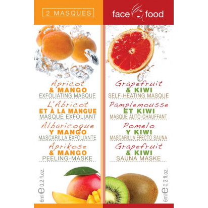Masques Abricot + Pamplemousse, 2x6ml