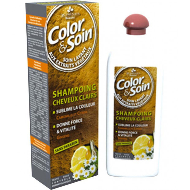 COLOR & SOIN shampoing Spécial Cheveux Colorés Clairs, 250ml Les 3 Chenes - Parashop