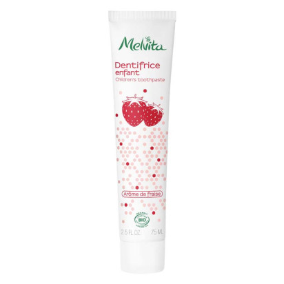 Dentifrice Enfant Arôme Fraise 75ml Melvita - Parashop