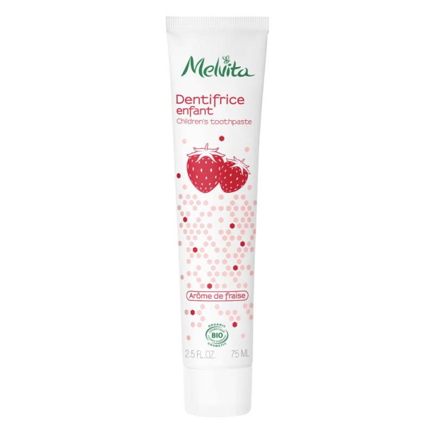 Dentifrice Enfant Arôme Fraise 75ml Melvita - Parashop