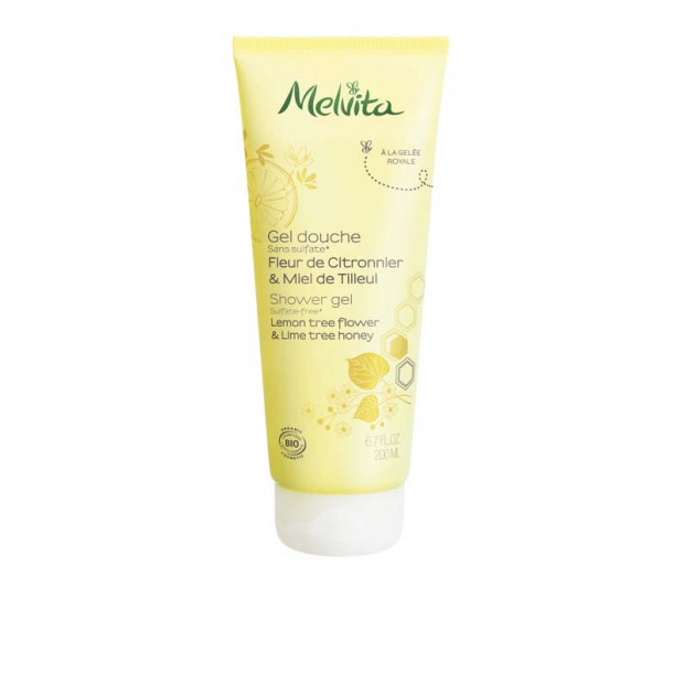 Gel douche Fleur de Citronnier et Miel de Tilleul. Tube 200ml Melvita - Parashop