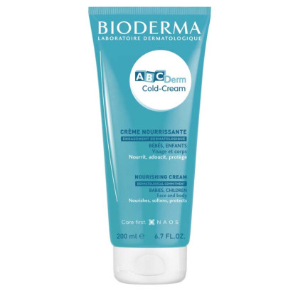 ABCDERM Cold cream Crème nourrissante, 200ml Bioderma - Parashop