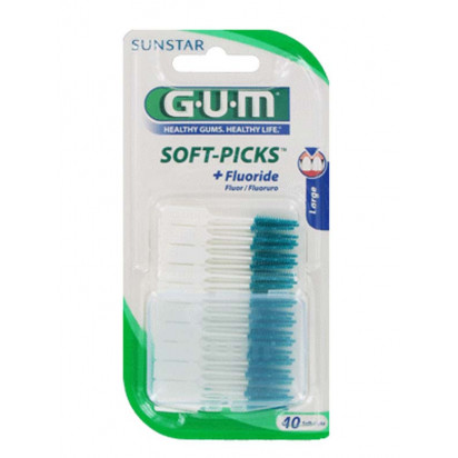 Brossette SOFT PICKS large 634. Boîte 40 Gum - Parashop
