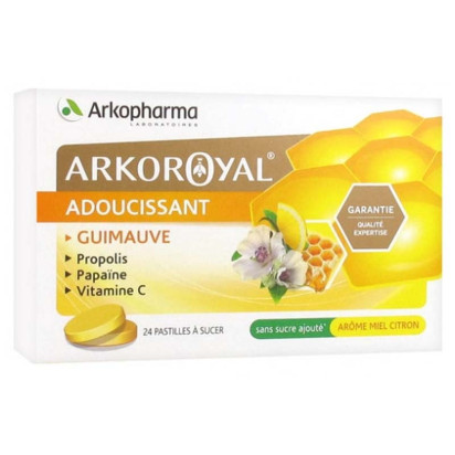 Pastilles adoucissantes pour la gorge Miel/Citron, 24 pastilles Arkopharma - Parashop