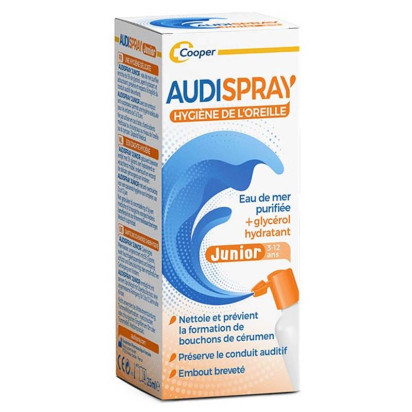 AUDISPRAY JUNIOR Hygiène de l'Oreille, 25ml Cooper - Parashop