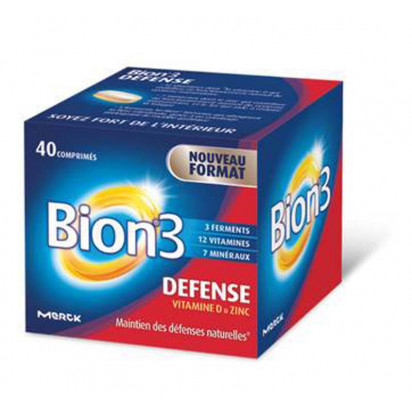 Défense Adultes, Boîte de 40 comprimés Bion 3 - Parashop