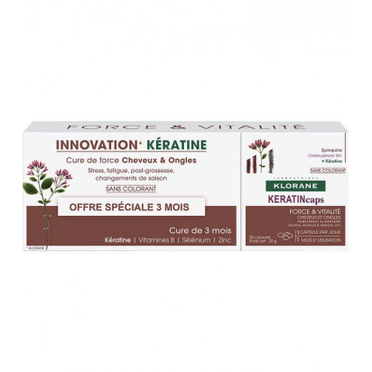 ANTI-CHUTE KeratinCaps. Lot de 3 BT 30 caps