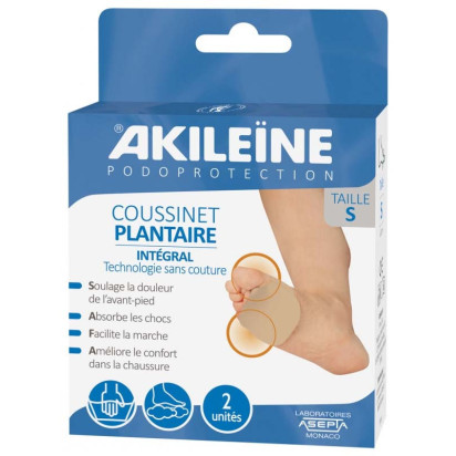 AKILEINE PODOPROTECTION Coussinet Plantaire Intégral Taille S, 2 Unités Akileine - Parashop