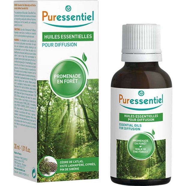 HUILES ESSENTIELLES, pour diffusion, Promenade en forêt, 30ml Puressentiel - Parashop