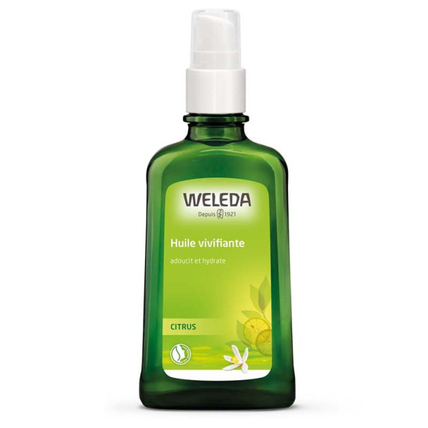 Huile vivifiante au Citrus, 100ml Weleda - Parashop