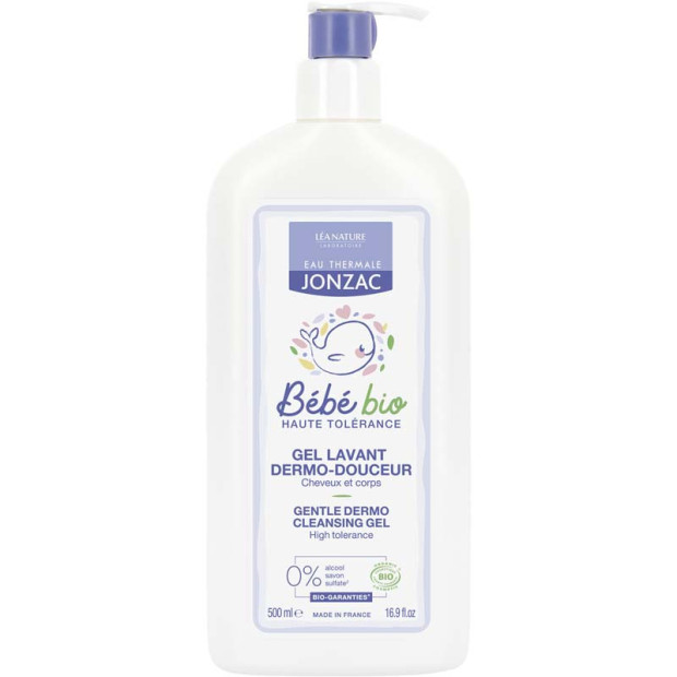 Bébé Bio Gel lavant dermo-douceur, 500ml Jonzac - Parashop