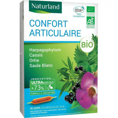 Confort articulaire Bio, 20 ampoules Naturland - Parashop