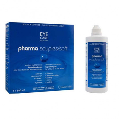 Eye Care Pharma Souples Solution d'Entretien 3x360ml Eye Care - Parashop