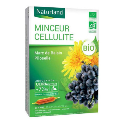 Minceur cellulite Bio, 20 ampoules Naturland - Parashop