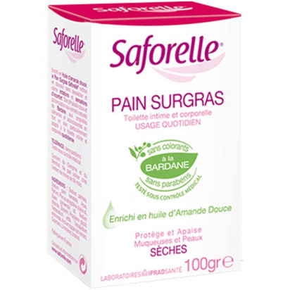 Pain Surgras Muqueuses et Peaux Sensibles ou Irritées. 100g Saforelle - Parashop