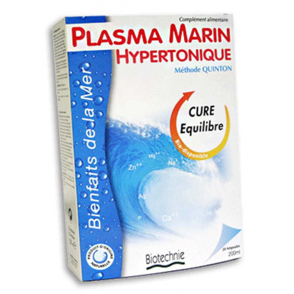 Plasma Marin Hypertonique, 2x20 ampoules Biotechnie - Parashop