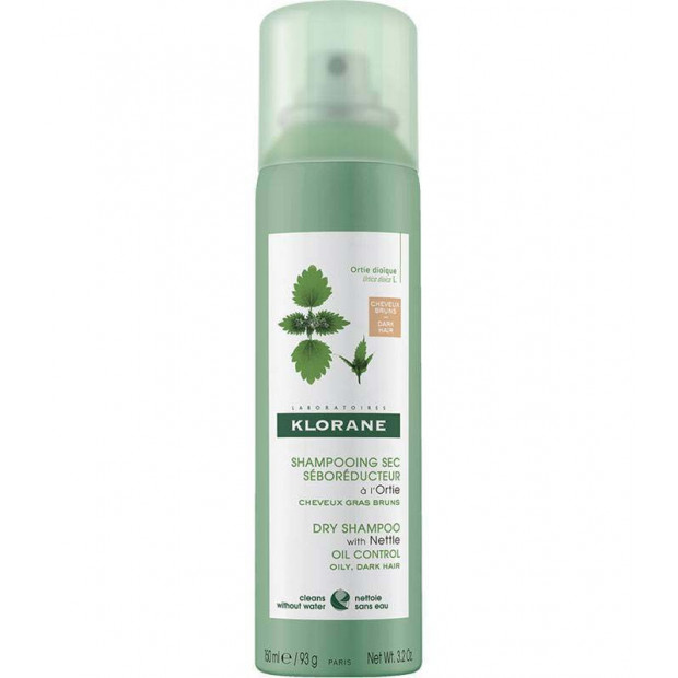 Shampoing sec à l'ortie, 150ml Klorane - Parashop