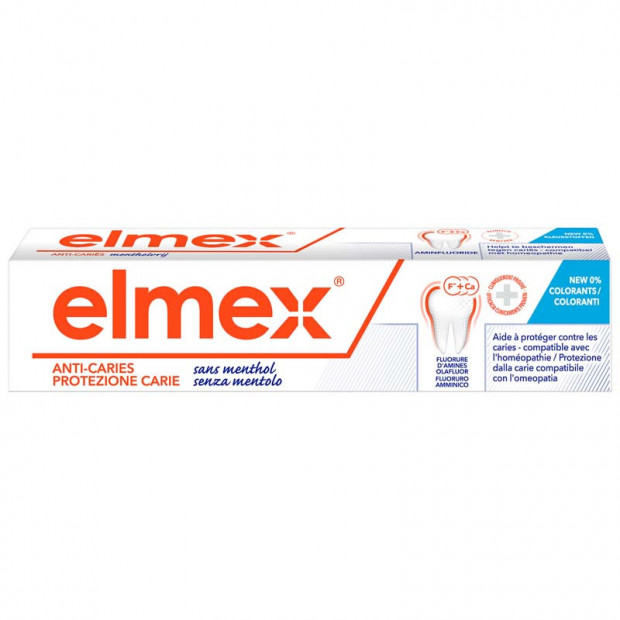 Dentifrice Anti-Caries Sans Menthol, 75ml Elmex - Parashop