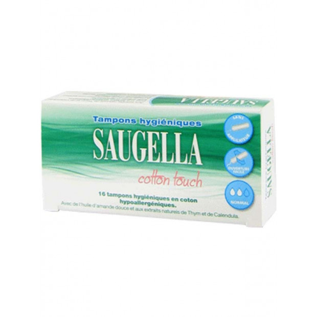 COTTON TOUCH Tampons Hygiéniques Normal. Boîte 16 Saugella - Parashop