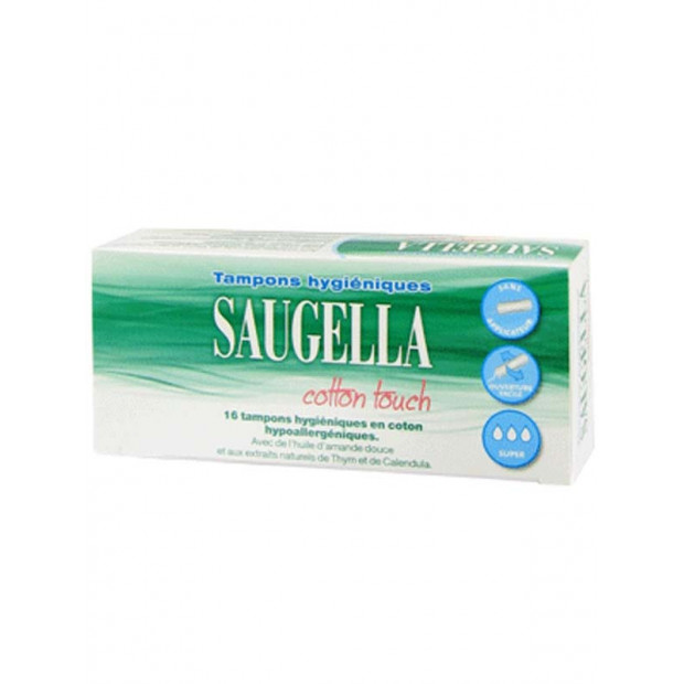 COTTON TOUCH Tampons Hygiéniques Super. Boîte 16 Saugella - Parashop