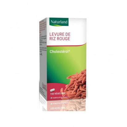 Levure de Riz Rouge. Boîte 150 caps Naturland - Parashop