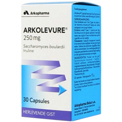 ARKOLEVURE Levure revivifiable + inuline de chicorée, 250mg 30 gelules