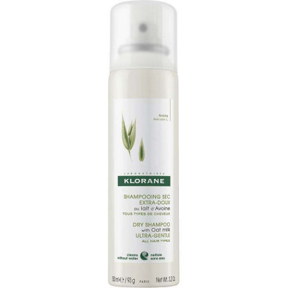 Shampoing Sec Spray Extra-doux au Lait d'Avoine, 150ml Klorane - Parashop