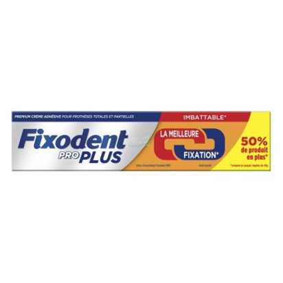 Crème adhésive pour prothèses dentaires, 60g Fixodent - Parashop