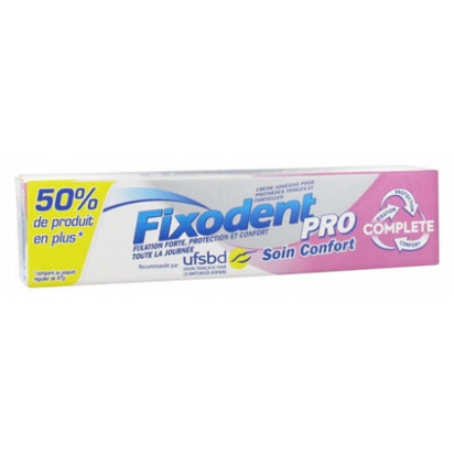 Soin confort fixation de prothèses dentaires, 70.5g Fixodent - Parashop