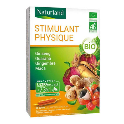EXTRAITS FLUIDES Stimulant physique BIO. Bt 20 amp Naturland - Parashop