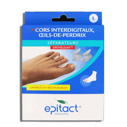 Séparateurs Cors Interdigitaux, Oeils-de-perdrix, Taille L, 4 unités Epitact® - Parashop