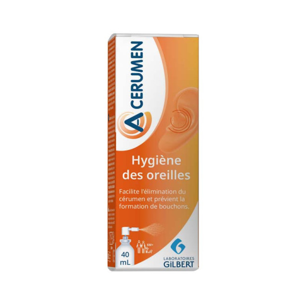 A-CERUMEN Spray hygiène oreilles, 40ml Laboratoires Gilbert - Parashop
