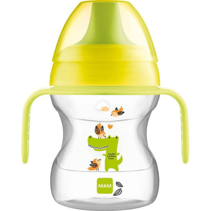 Tasse d'apprentissage à bec souple avec anses 6+, 190ml
