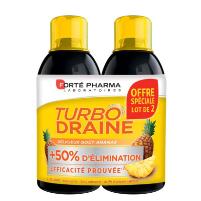 Turbodraine ananas, 2x500ml Forte Pharma - Parashop