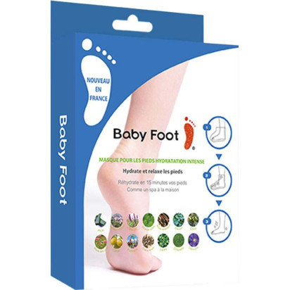 Masque chaussette hydratation intense pour les pieds, 1 paire Babyfoot - Parashop