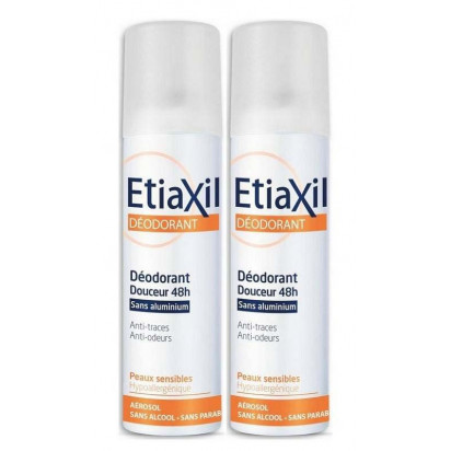 Déodorant douceur 48h sans aluminium, Lot de 2 x 150ml Etiaxil - Parashop