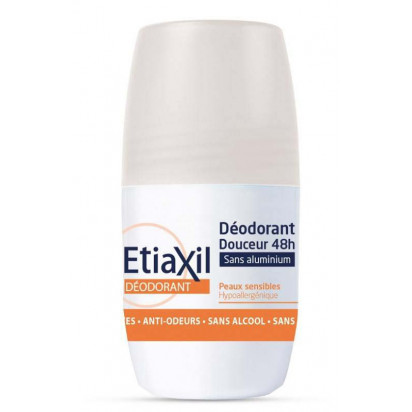 Déodorant roll-on douceur 48h sans aluminium, 50ml Etiaxil - Parashop