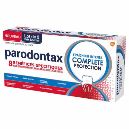 dentifrice Complète Protection, Lot de 2 x 75ml Parodontax - Parashop