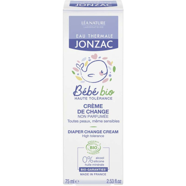 Bébé Bio Crème de change, 75ml Jonzac - Parashop