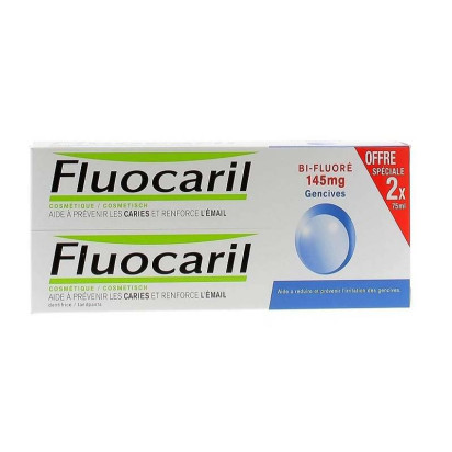 BI-FLUORÉ 145mg Dentifrice Gencives, 2x75ml Fluocaril - Parashop