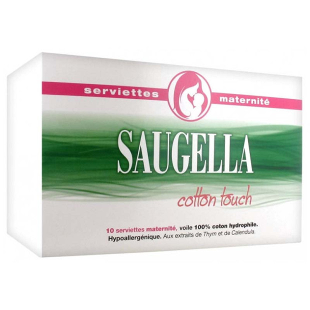 COTTON TOUCH Serviettes Maternité. Sachet de 10 Saugella - Parashop