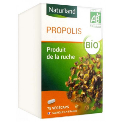 Propolis. Boîte 75 Végécaps Naturland - Parashop