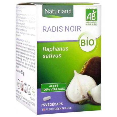 Radis noir bio, 75 végécaps Naturland - Parashop