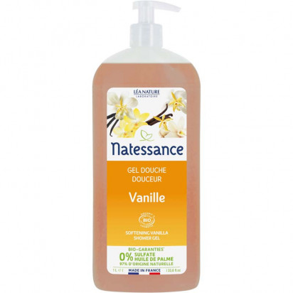VANILLE, Gel Douche Vanille BIO, 1L Natessance - Parashop