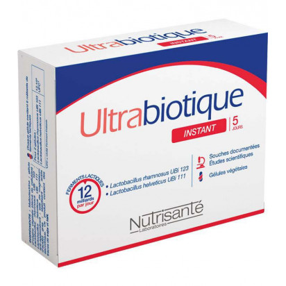 Ultrabiotique Instant, 10 gélules Nutrisanté - Parashop