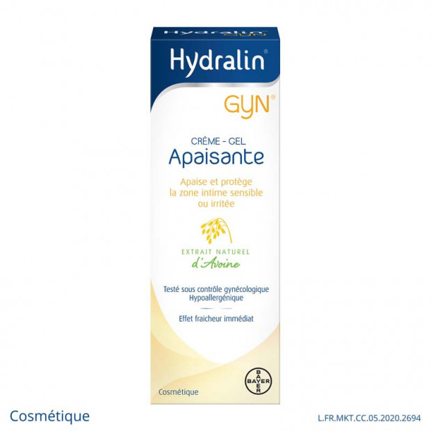 GYN Crème Gel Apaisant & Protecteur zone intime, 15g Hydralin - Parashop