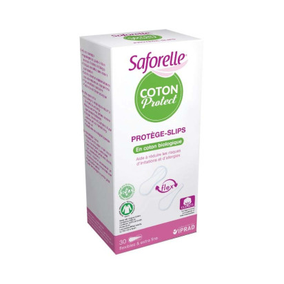 Protège slips coton bio flex boîte de 30 Saforelle - Parashop