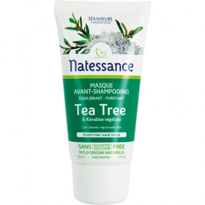 Masque avant-shampoing équilibrant Tea Tree, 150ml Natessance - Parashop