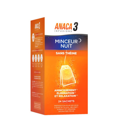 Infusion Minceur Nuit, 24 sachets Anaca3 - Parashop