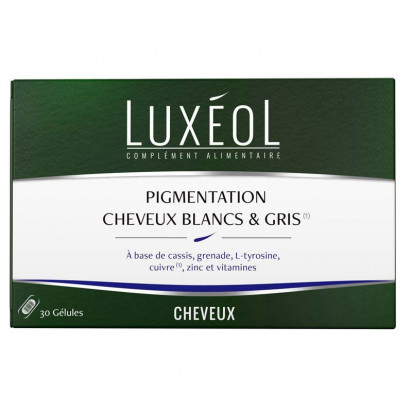 Pigmentation Cheveux blancs & gris, 30 gélules Luxeol - Parashop